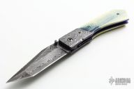 Damascus and Mammoth Tanto Folder
