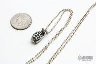 Hand Grenade Pendant & Chain