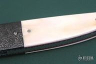 Model LL 10 - Damascus & Warthog Tusk - Linerlock