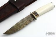 Damascus & Giraffe Bone Hunter