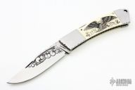 Engraved Ivory Lockback