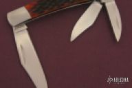 Brown Bone 3 Blade Split Backspring Whittler