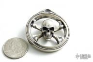 Sterling Skull Pendant