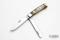 Customized Case Trapper w/ Scrimshaw