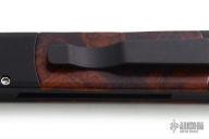 Godson 706 - Black Handle w/ Ironwood Inlays / Satin Blade / Plain Edge