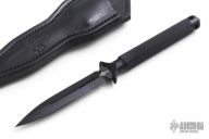 A.D.O. Hand Ground D/E Black w/ Leather Sheath