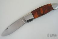 Oranged Burl Wood Large Canoe