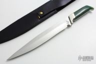 Jade Handle Drop Point