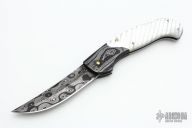 Damascus and Mother of Pearl Lockback