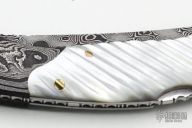 Damascus and Mother of Pearl Lockback