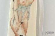 Ivory Scrimshawed Nude Lady - Liner Lock