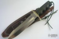 Model 14 Attack (LL) w/Sawteeth - Green Micarta