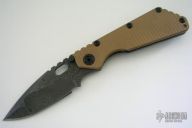 Mick Strider Custom Damascus Nightmare SMF Brown