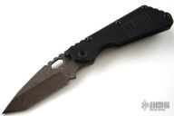 Dwyer Custom Damascus  Double Grind Tanto SMF Brown