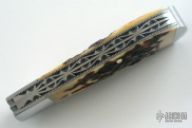 Double Blade Stag Trapper Slipjoint