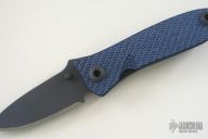 Blue CF Model 2 Titanium Linerlock