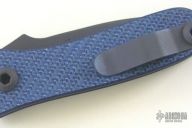 Blue CF Model 2 Titanium Linerlock