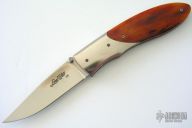 Amber Stag Linerlock S/N 15