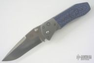 D/A Whiplash Linerlock - Blue Diablo Carbon Fiber - Auto