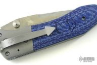 D/A Whiplash Linerlock - Blue Diablo Carbon Fiber - Auto