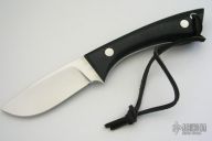 Black Micarta Drop Point Hunter