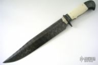 Hancock Ivory and Damascus Bowie