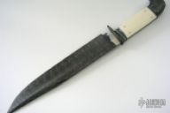 Hancock Ivory and Damascus Bowie