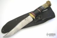 Stag and Leather Camp Knife