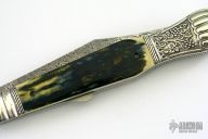 Antique Ballon Folder - Fancy Lockback (R. Newton)