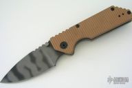 AR Drop Point Linerlock Folder - Coyote Brown G10