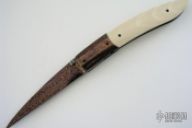 Falcon Damascus & Mammoth Linerlock