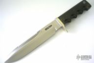 Model 14 Attack w/Sawteeth - Single Hilt - Green Micarta
