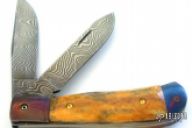 2 Blade Damascus Trapper