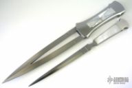 Stainless Steel and Mother of Pearl Kangaroo Daggers