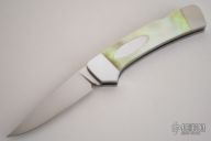 Gold Lip Pearl Lockback Automatic