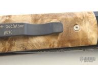 GODFATHER DAMASCUS (Reptilian)/Maple Burl -  Automatic