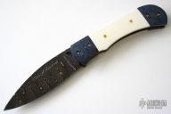 Damascus & Ivory Utility Linerlock