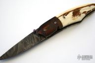 Wart Hog Ivory & Damascus Linerlock