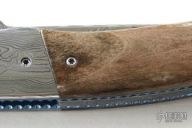 Camel Bone and Damascus Linerlock