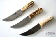 Mini Stag & Damascus Upswept Skinner