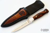 Double Edged Desert Ironwood Boot Knife