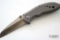 Gray Titanium Quint Framelock