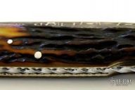 Damascus & Stag Lockback