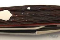 Red Jigged Bone 2-Blade Premium Jack - Slipjoint