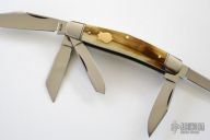 5 Blade Fossil Walrus Stockman - Slipjoint