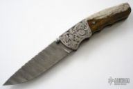 Large Engraved Folding Hunter - Linerlock