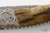 Large Engraved Folding Hunter - Linerlock