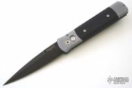 900 BT GODFATHER - Grey Handle/ G-10 / Black Plain Edge