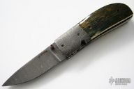 Mammoth Bark and Damascus Linerlock