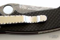 Damascus & Carbon Fiber Mini Kasper